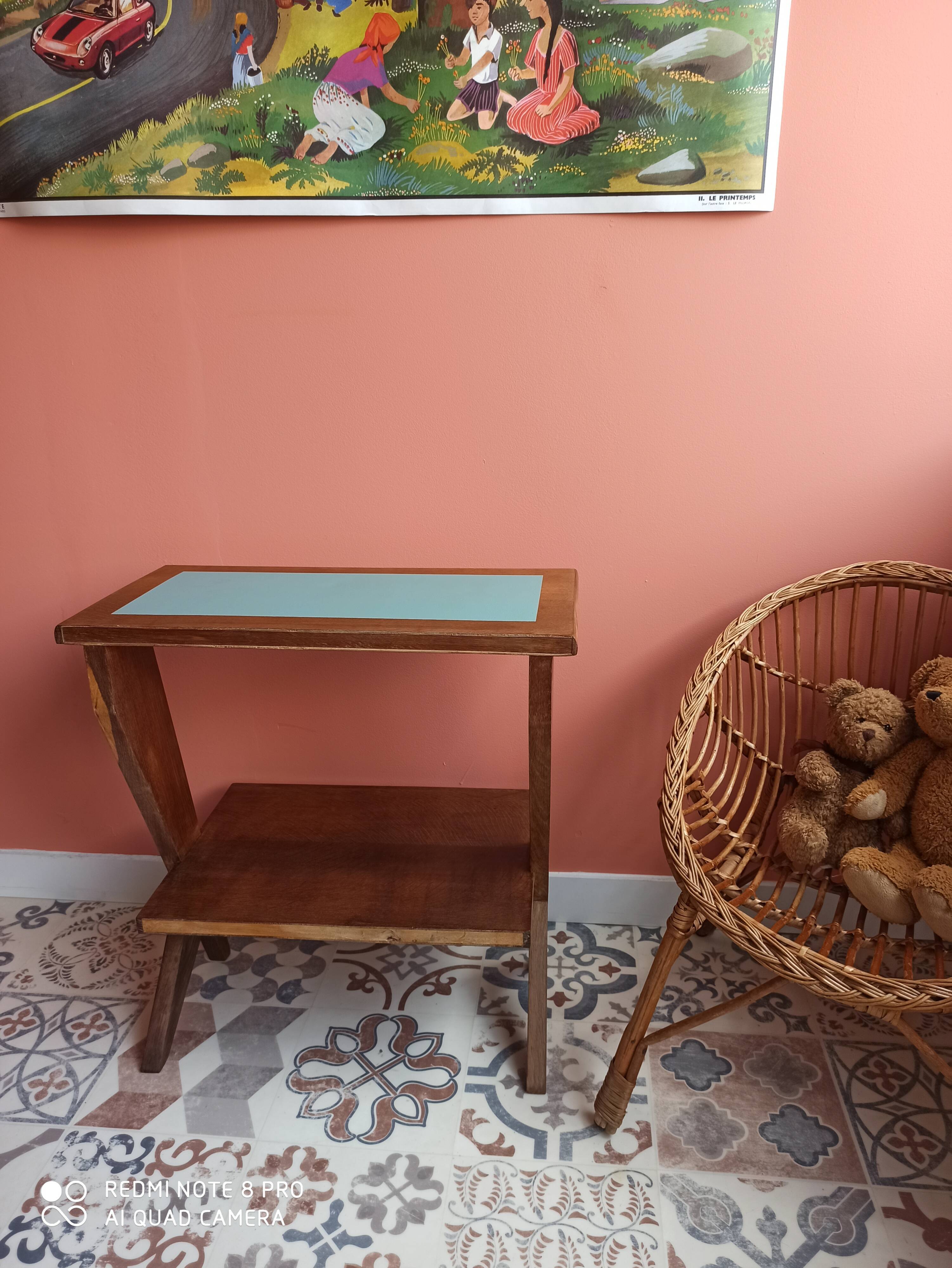 Scandinavian vintage bedside table