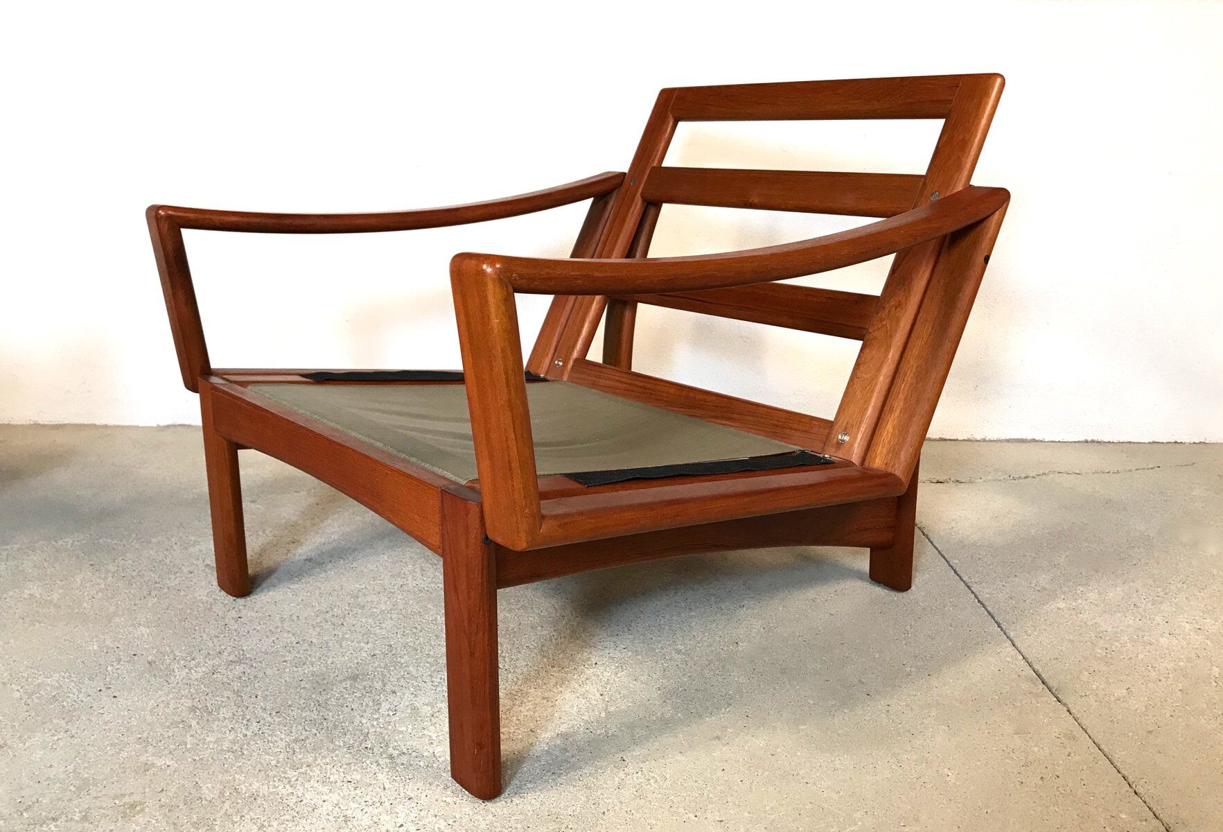 Modernist Teak easy chair from Glostrup, Denmark 1960s