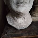 Large plaster bust of woman foot shower early 20th
