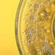 Cibulak Glass Plate: Mid-Century Clear Modern Platter by Pavel Panek/ 1974