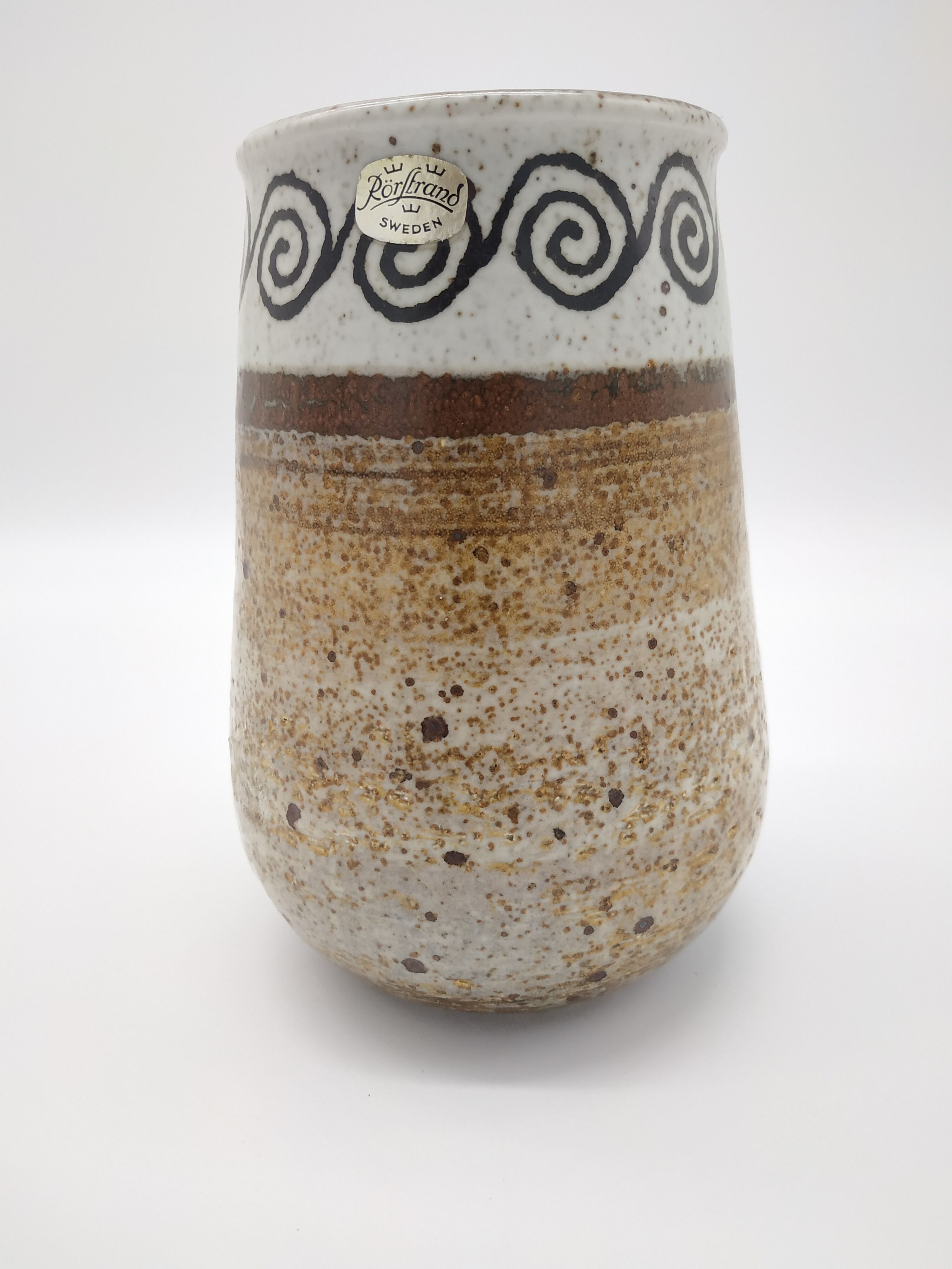 Swedish vase from the Rörstrand Drejar gruppen factory in 1974