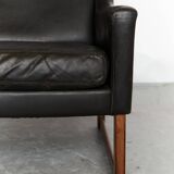 Fauteuil à oreilles et repose-pieds vintage par Rudolf Glatzel pour Kill In