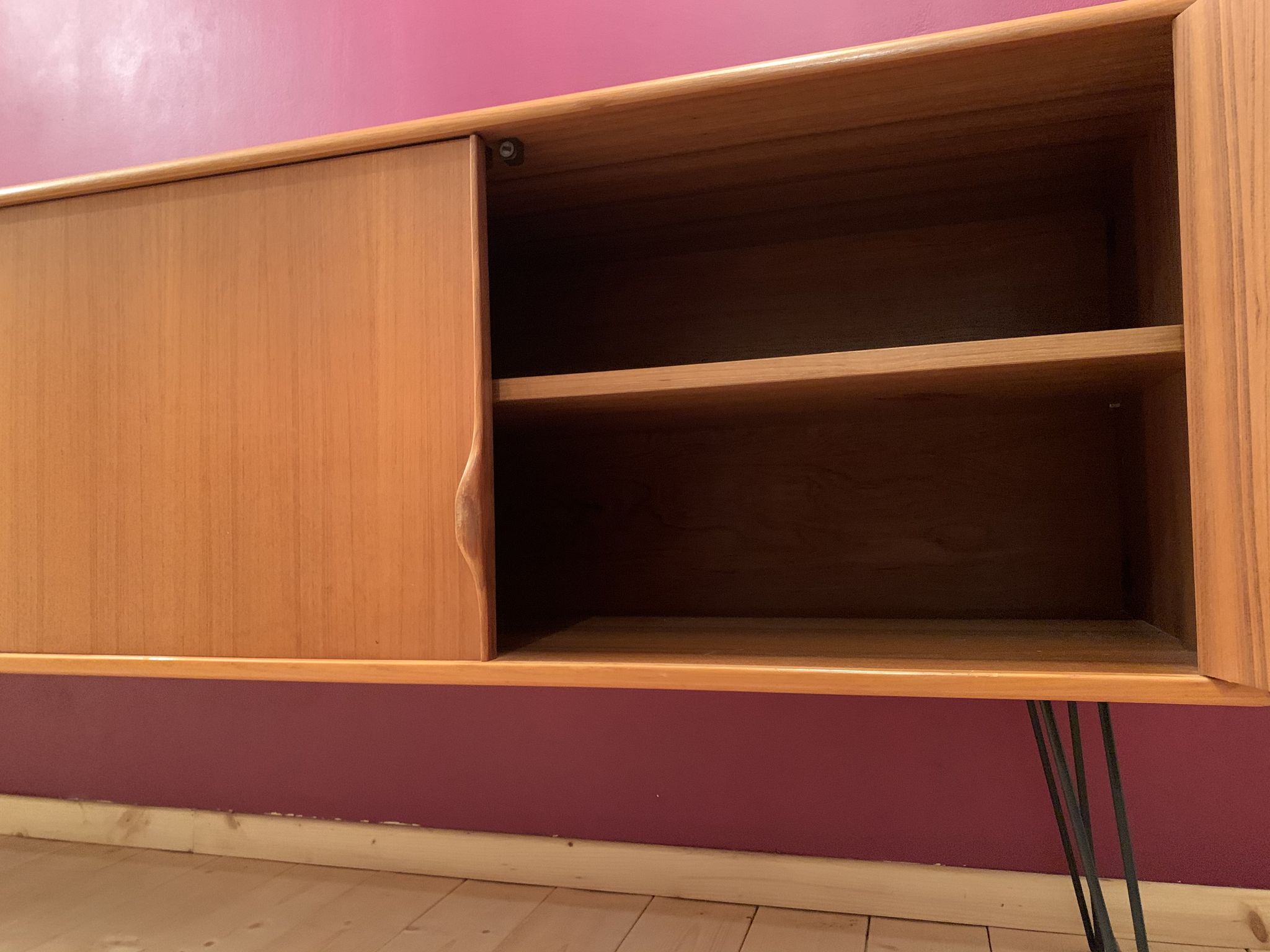 Enfilade scandinave en teck années 60