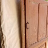 Old glazed door with its shutter