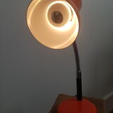 Vintage red metal lamp
