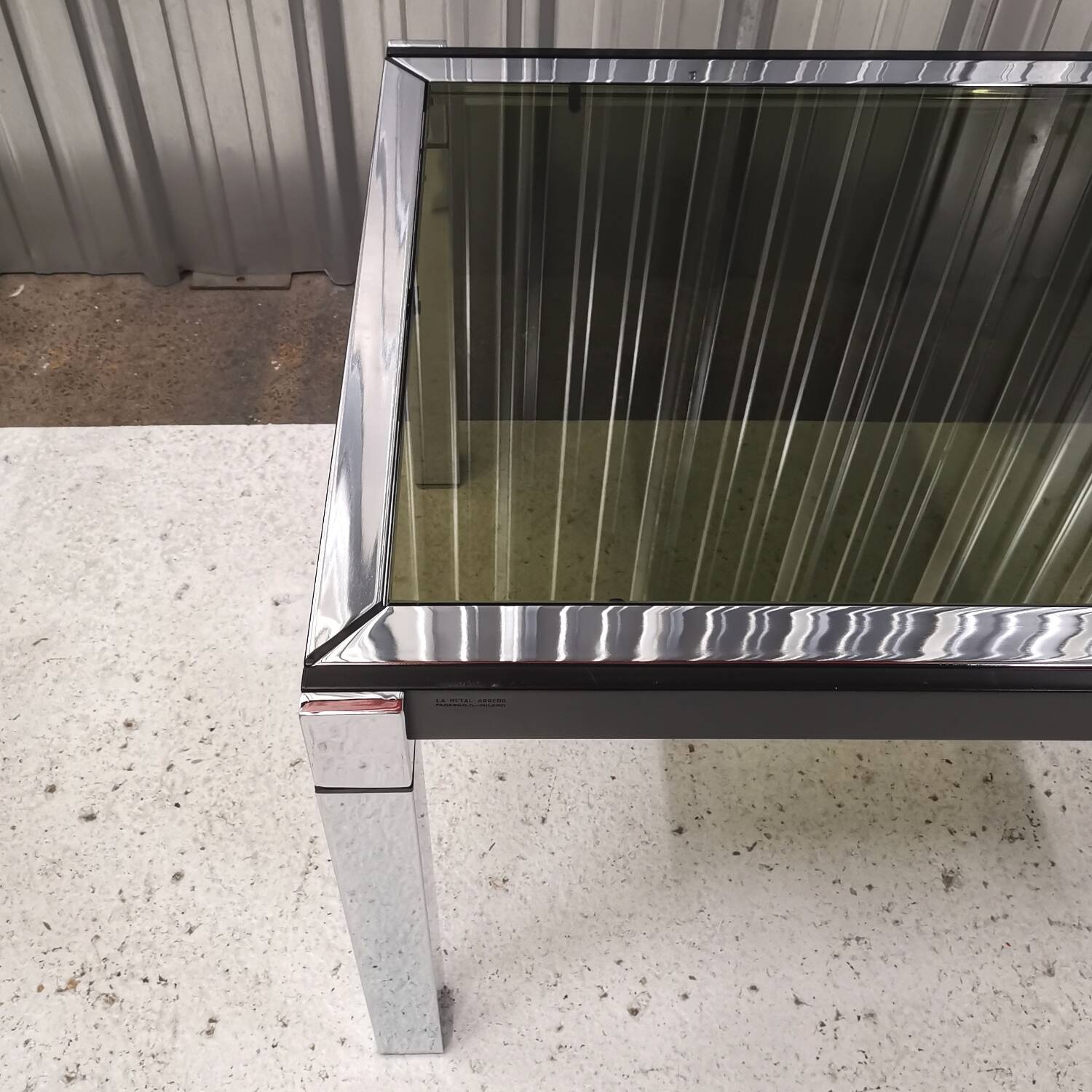 Table extensible La Métal Arredo, Italy, 1970