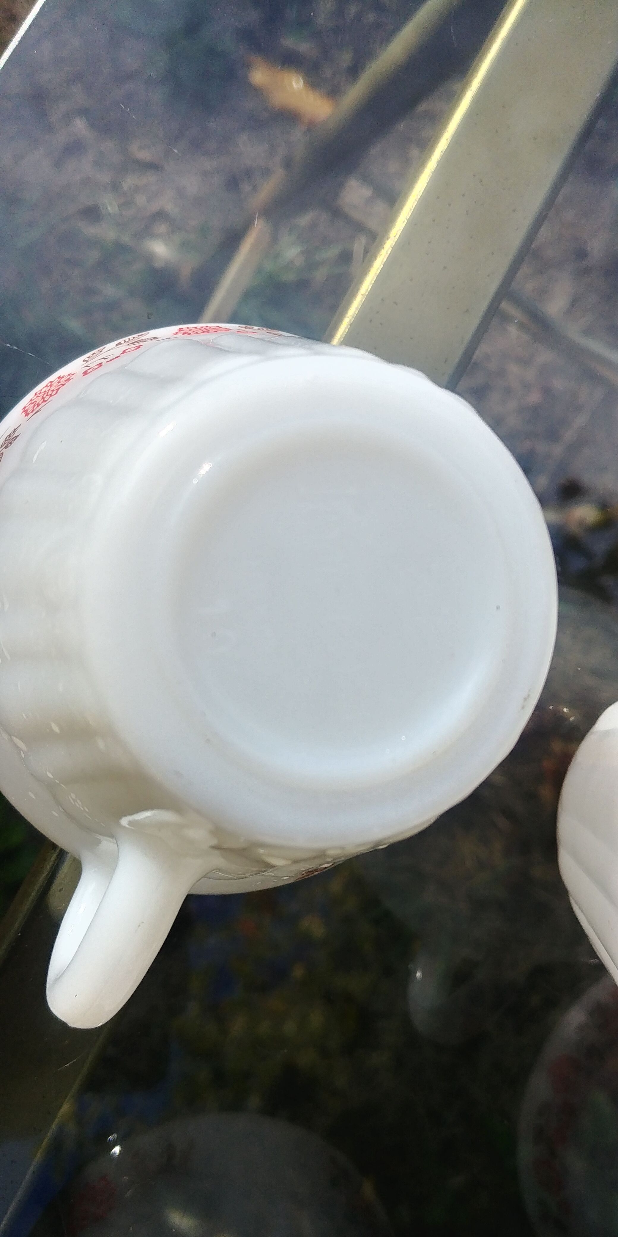 Set of 6 cups vintage Termocrisa Mexico in opaline, 60s