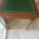 Minister's desk in Louis Philippe style – 2 drawers – cherry wood – green writing pad