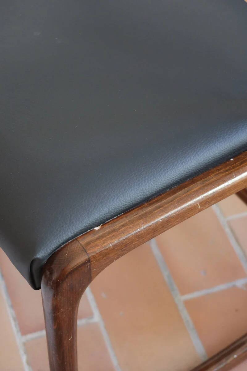 3 Baumann Bémol chairs (sledge), 1960s