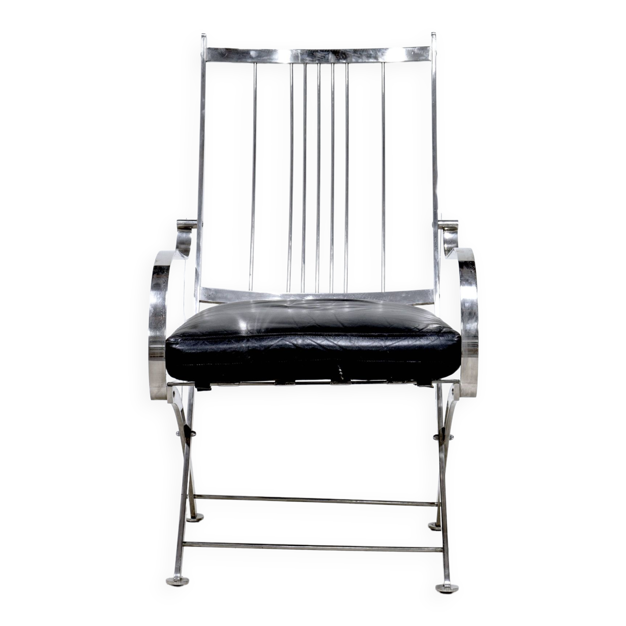 Henri Pouenat fauteuil et ottoman "Schneider "