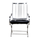 Henri Pouenat chair and "Schneider" ottoman