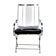 Henri Pouenat fauteuil et ottoman "Schneider "