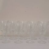 70's water glasses and wine glasses set