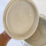 Iron earth soup tureen, Sarreguemines, Eglantine model