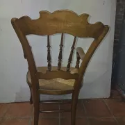 Beech chair with rush seating