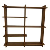 Vintage Wall shelf rack Pine wood 70s design