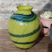 Two-tone blown glass vase from the 70s