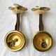 Pair of bronze wall lights