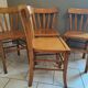 Vintage four-quarter bistro chairs