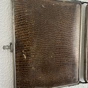 Vintage 1930s triptych barber mirror registered G.B Paris - 28 x 69 cm