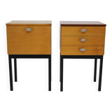 1970s Pair of  Bedside Tables by UP Zavody, Czechoslovakia