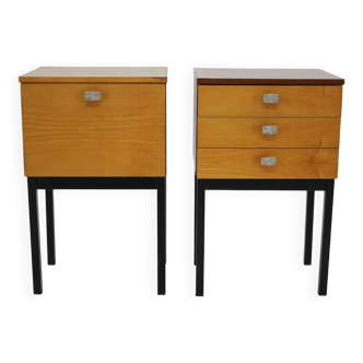 1970s Pair of  Bedside Tables by UP Zavody, Czechoslovakia