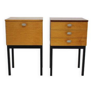 Tables de chevet des années 1970 par UP Zavody, Tchécoslovaquie