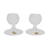 Pair of Villeroy & Boch crystal candlesticks