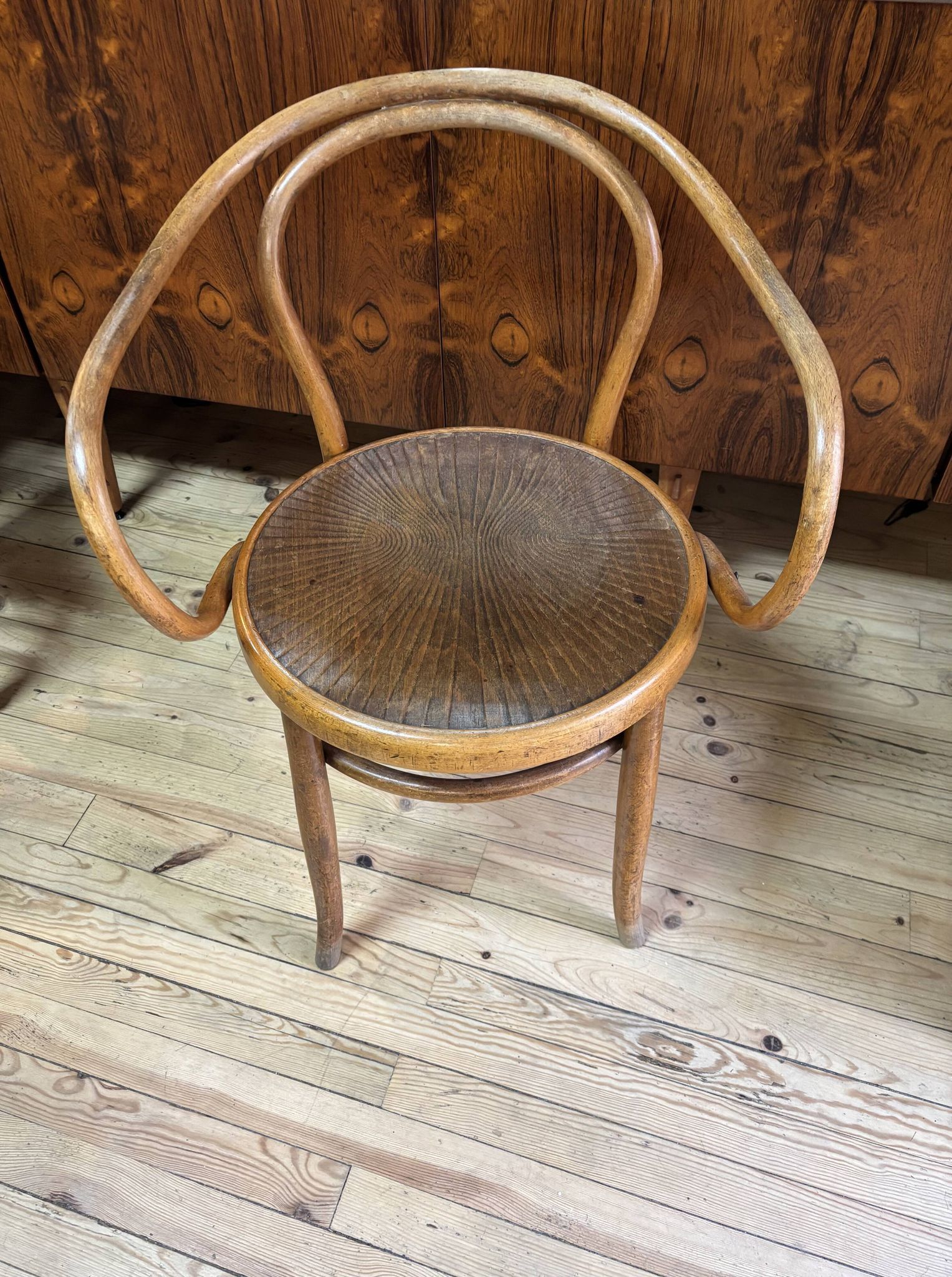 Curved wood armchair Jacob & Josef Kohn 1900