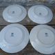 Set of 4 Saint Amand Hamage Marie Louise service plates with b motifs