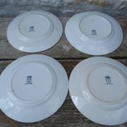 Set of 4 Saint Amand Hamage Marie Louise service plates with b motifs