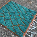 Traditional handmade Berber rug blue size 1.5/2.5 m