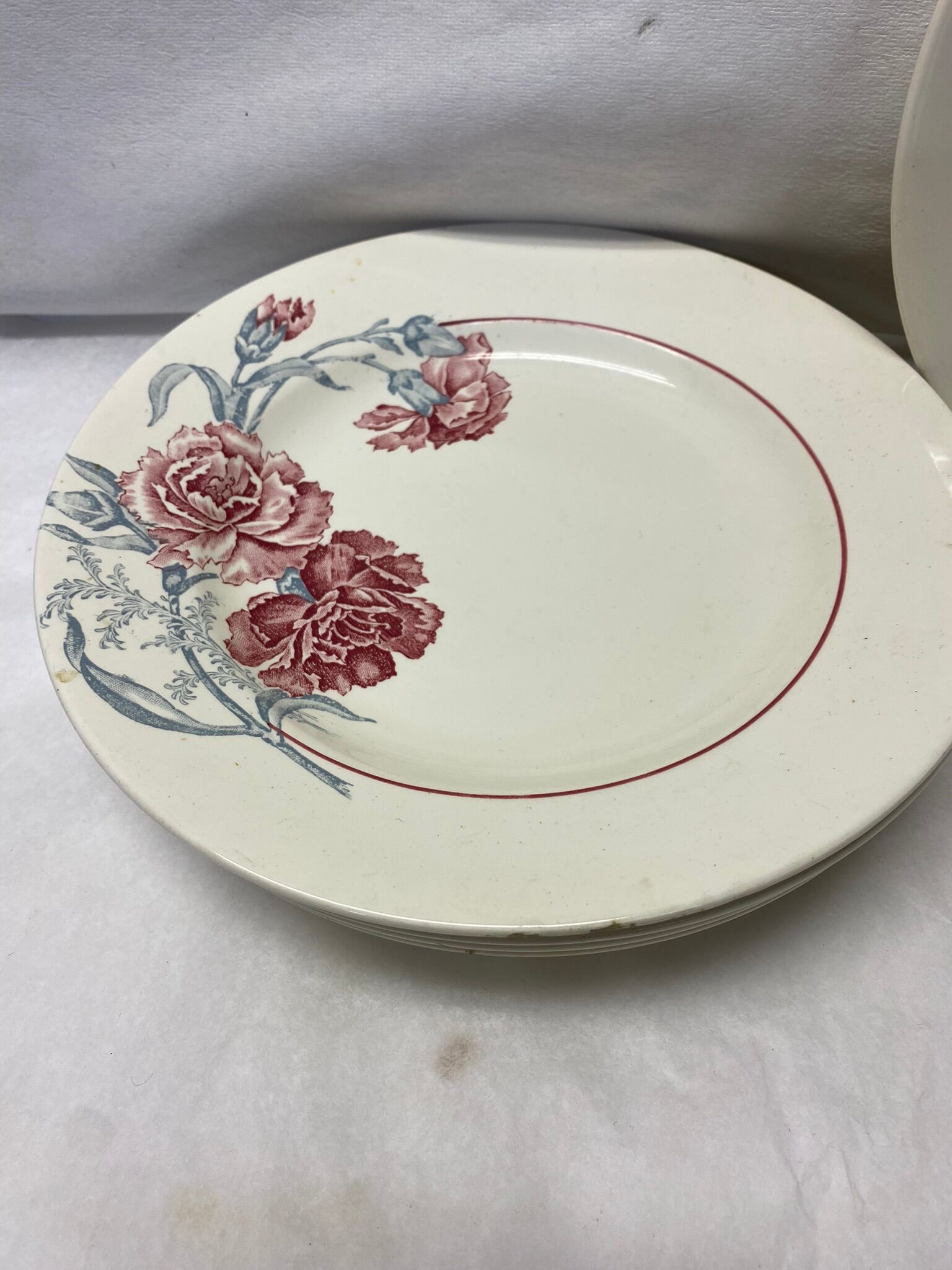 Set of 5 plates Saint Amand