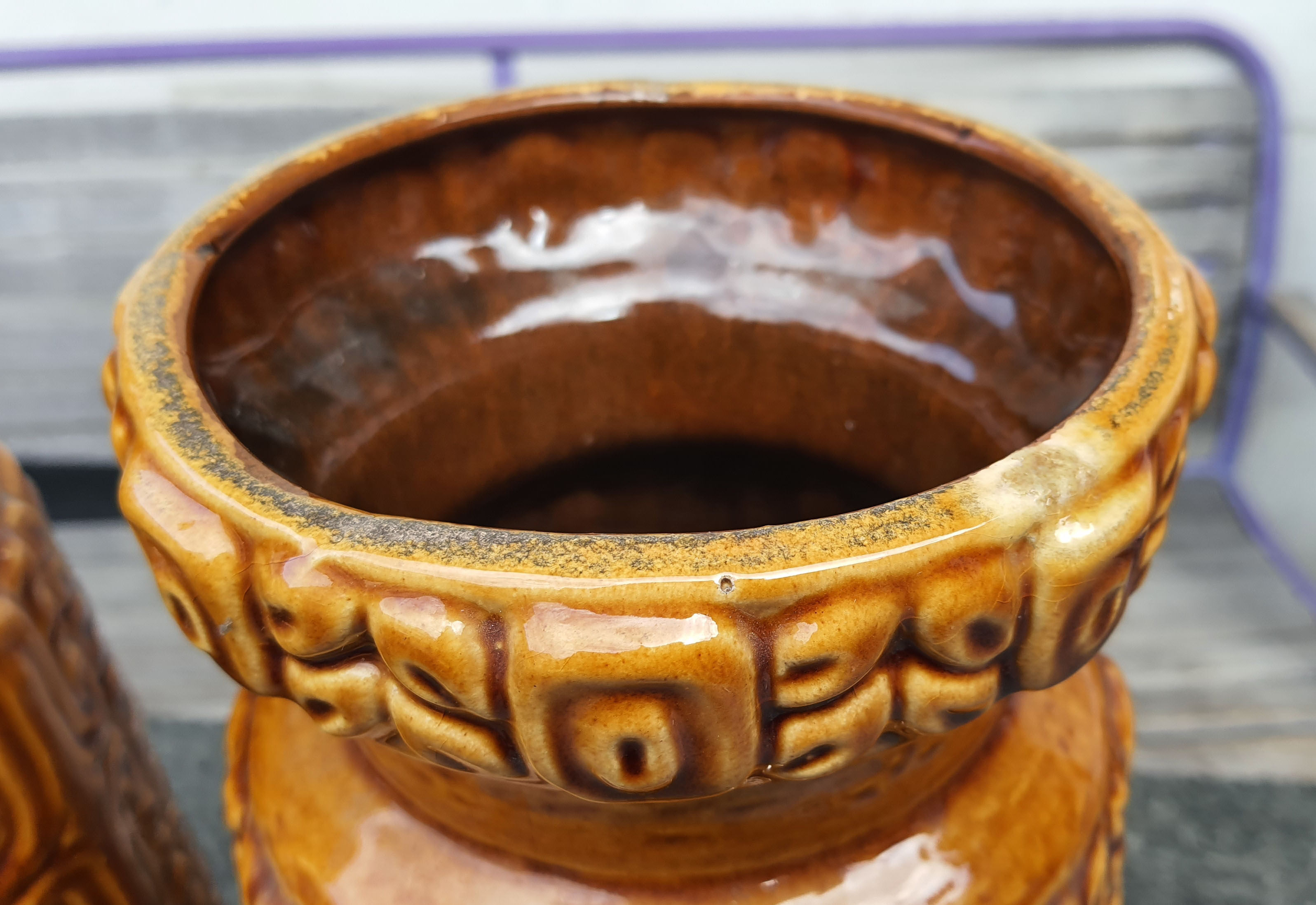 Pair of ceramic vases Scheurer Austria 1970