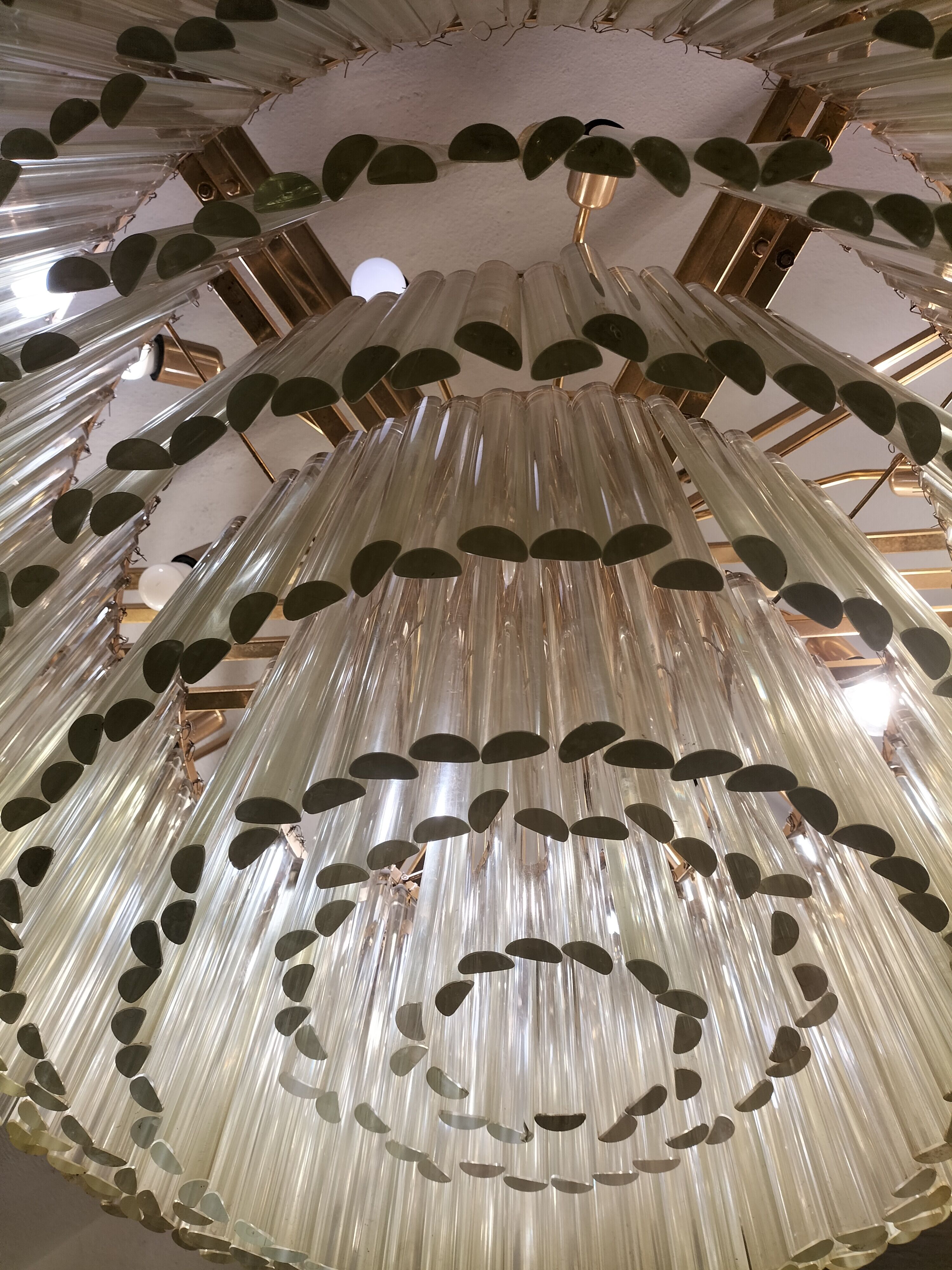 Magnificent Venini chandelier made in the 60s in Murano