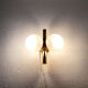 Golden Sputnik sconce by Kaiser Leuchten