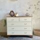 Renovated vintage chest of drawers – 5 drawers – Wooden top – Country style