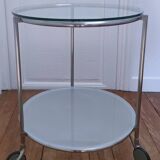 "Strind" side table glass metal Ehlen Johansson design