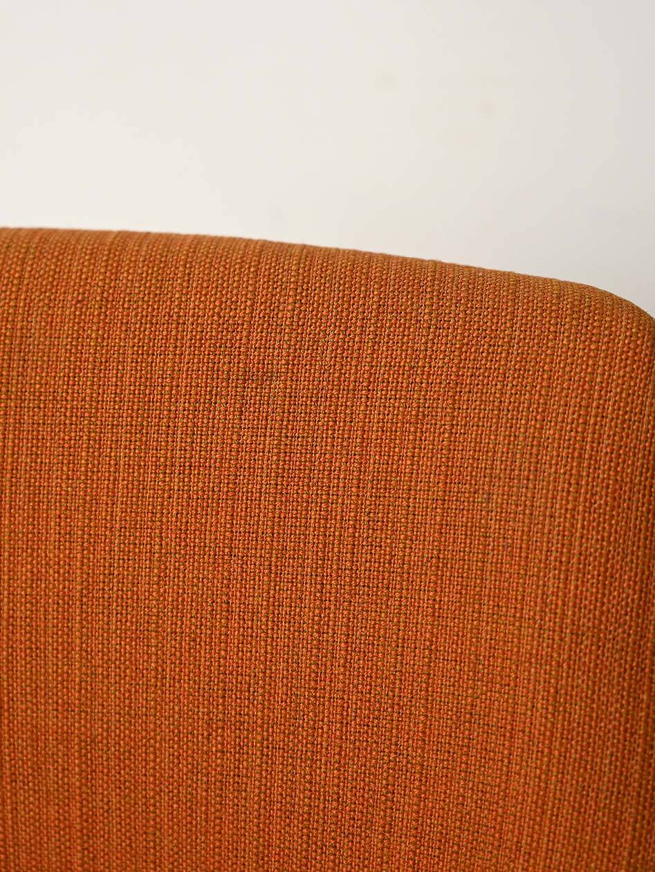 Pair of orange Oslosund armchairs by Kinnarps, 1950s