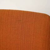 Pair of orange Oslosund armchairs by Kinnarps, 1950s