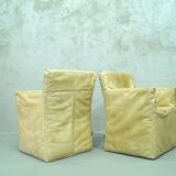 A pair of brutalist armchairs by Gerard van den Berg for Montis, 1970s