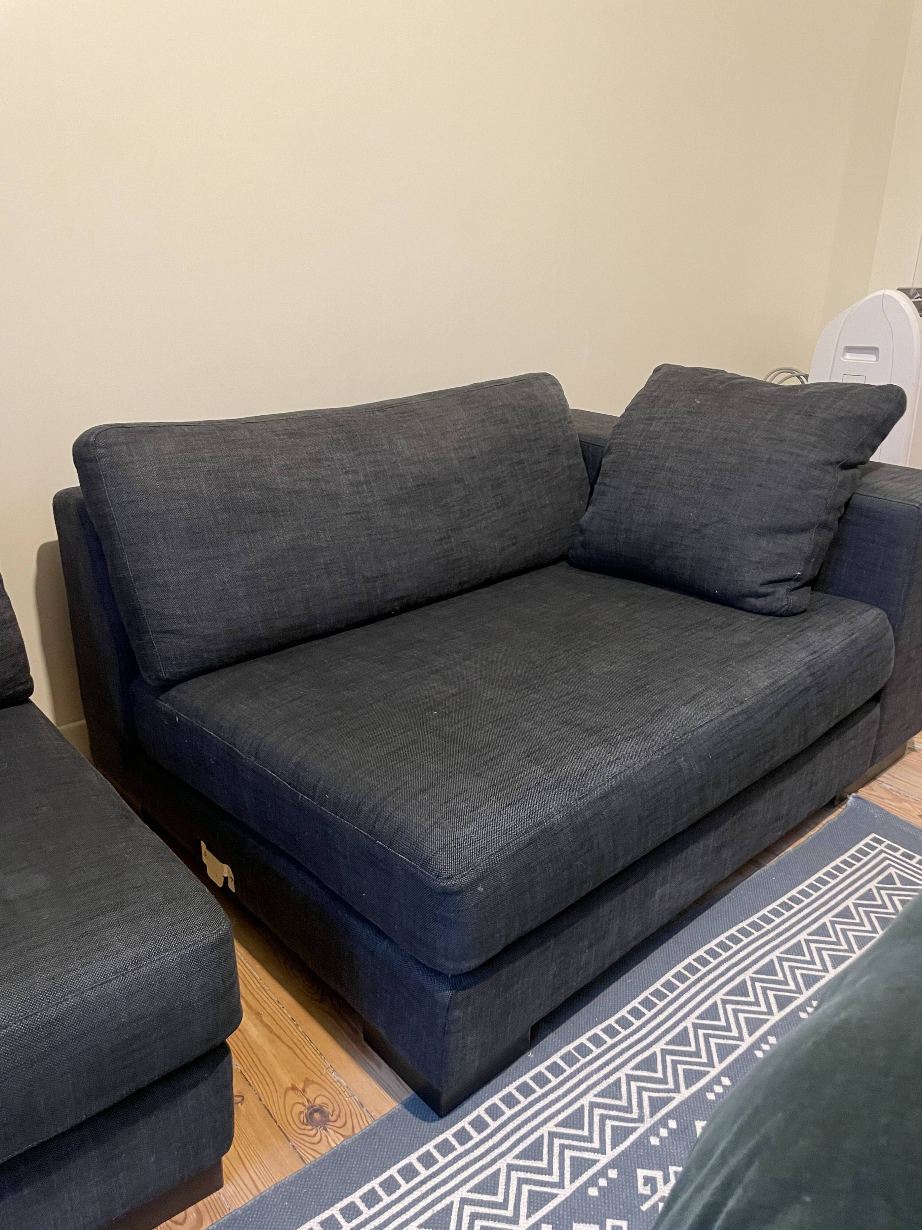 Home Spirit modular sofa in anthracite fabric – contemporary design