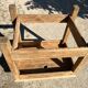 Small workbench made of solid oak