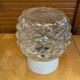 Vintage corodex ceiling light moulded glass + white bakelite support