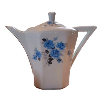 Coffee maker, milk jug, art deco porcelain sugar bowl