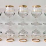 Set of 10 vintage alcohol glasses