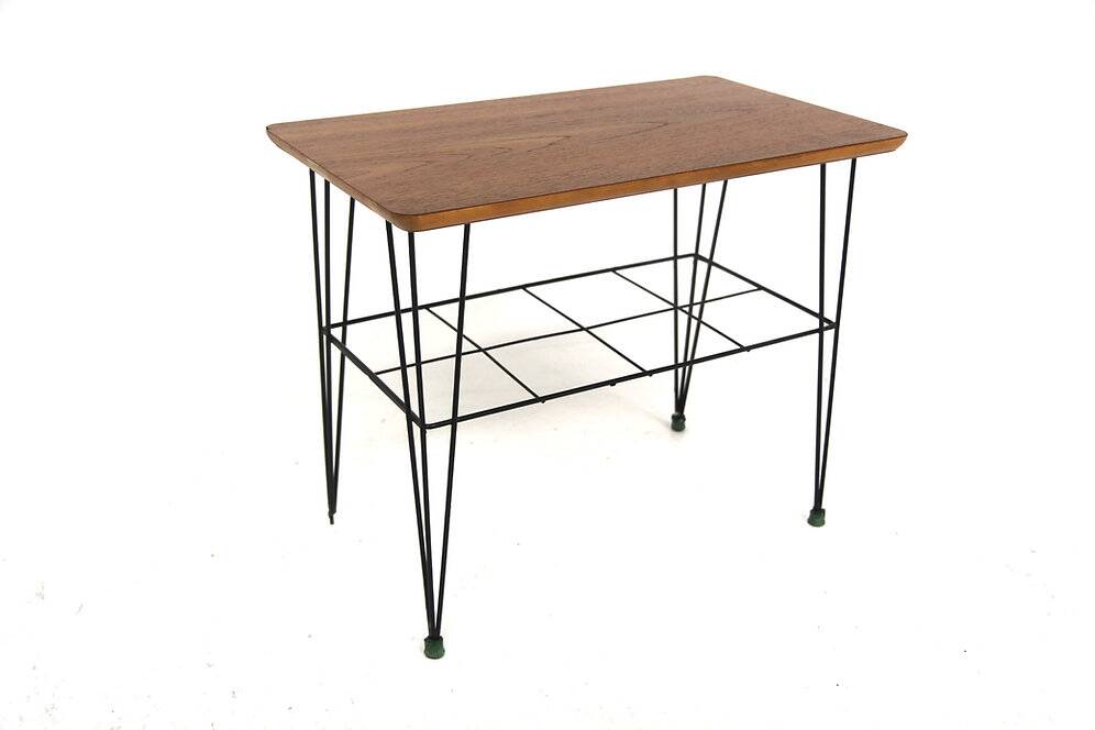 "Stringbord" teak side table, Sweden, 1950