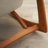 Beech rocking armchair, Danish design, 1970s, Denmark