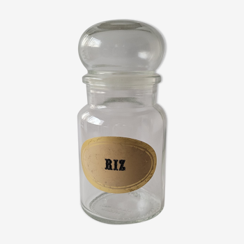 Medium-sized glass jar