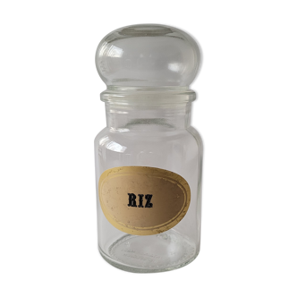 Medium-sized glass jar